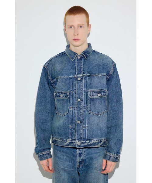 AZUL by moussy（アズールバイマウジー）の「セカンドタイプデニムジャケット（デニムジャケット・メンズ・ブラック/ブルー/ワンウォッシュ・LARGE/MEDIUM/SMALL）」の20枚目の写真