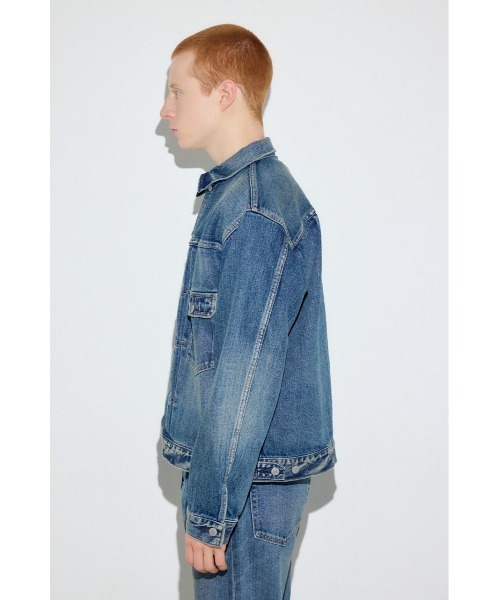 AZUL by moussy（アズールバイマウジー）の「セカンドタイプデニムジャケット（デニムジャケット・メンズ・ブラック/ブルー/ワンウォッシュ・LARGE/MEDIUM/SMALL）」の21枚目の写真
