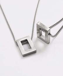 ACHA（アチャ）の「サージカルスチールスクエアペンダントネックレス_シルバー（ネックレス）」