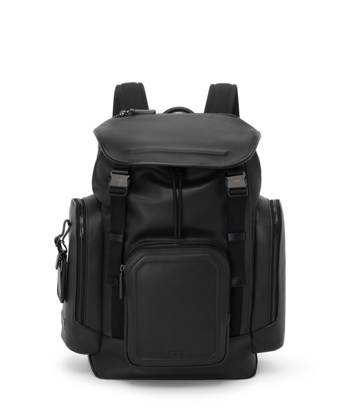 【値下げ】TUMI ハリソン フラップ バックパック 黒 リュック HARRISON 「スモール・グリフィン」フラップ・バックパック（A4/PC13
