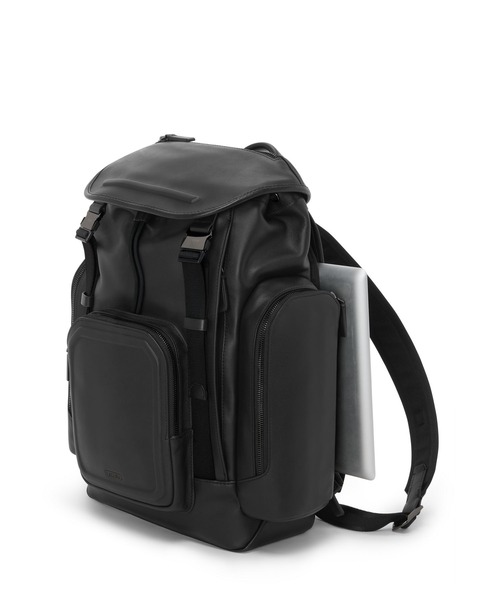 TUMI(トゥミ)の「HARRISON 「スモール・グリフィン」フラップ・バックパック(A4/PC13インチまで対応)(バックパック/リュック・メンズ・ブラック・FREE)」の3枚目の写真