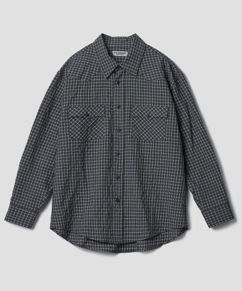 TTUDEMENT(トュードメント)の「WESTERN CHECK SHIRT_BROWN(シャツ/ブラウス・レディース・その他・S/M)」の3枚目の写真