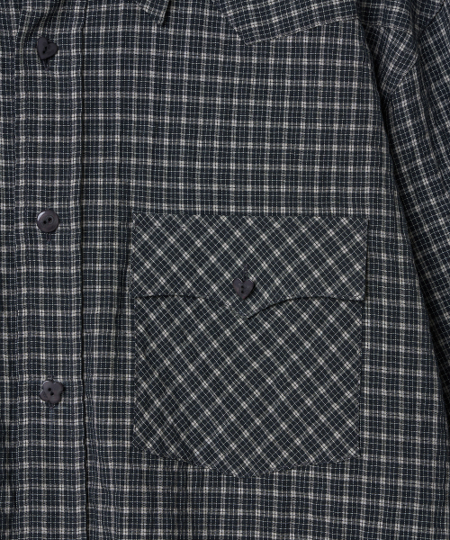 TTUDEMENT(トュードメント)の「WESTERN CHECK SHIRT_BROWN(シャツ/ブラウス・レディース・その他・S/M)」の5枚目の写真