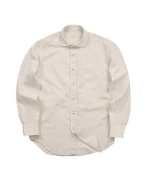 PRODESHIRT（プロデシャツ）の「[レギュラー]L-420 プレミアムリネンコットンシャツ (サンド)（シャツ/ブラウス）」