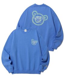 BEAR&SMILEY SWEATSHIRTS_BLUE(IK2CFMM441A)