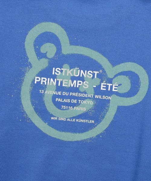 ISTKUNST(イストクンスト)の「BEAR&SMILEY SWEATSHIRTS_BLUE(IK2CFMM441A)(スウェット・レディース・ブルー・S/M/L/XL)」の3枚目の写真