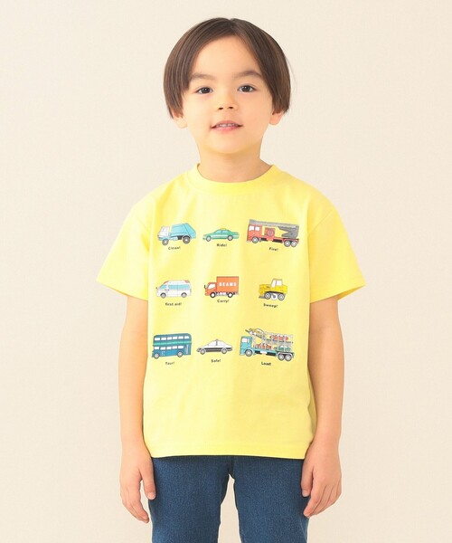 BEAMS mini（ビームスミニ）の「ワーキングカーTシャツ 2026SS（90～130cm）（Tシャツ/カットソー・キッズ・イエロー/その他/オフホワイト・100/130/120/90/110）」の10枚目の写真