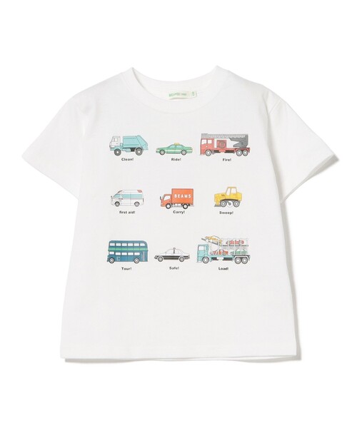 BEAMS mini（ビームスミニ）の「ワーキングカーTシャツ 2026SS（90～130cm）（Tシャツ/カットソー・キッズ・イエロー/その他/オフホワイト・100/130/120/90/110）」の13枚目の写真