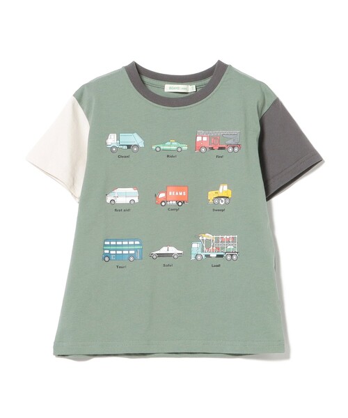 BEAMS mini（ビームスミニ）の「ワーキングカーTシャツ 2026SS（90～130cm）（Tシャツ/カットソー・キッズ・イエロー/その他/オフホワイト・100/130/120/90/110）」の6枚目の写真