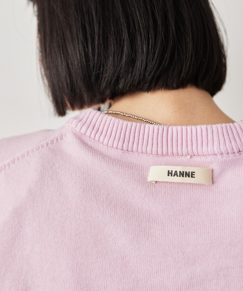 HANNE(アン)の「パワーショルダーVネックニット(ニット/セーター・レディース・ピンク/グレー/ブラック・FREE)」の6枚目の写真