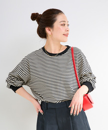 B.C STOCK | 《追加6》【WEB限定】ウォッシャブル / ボーダーロンTEE(Tシャツ/カットソー)