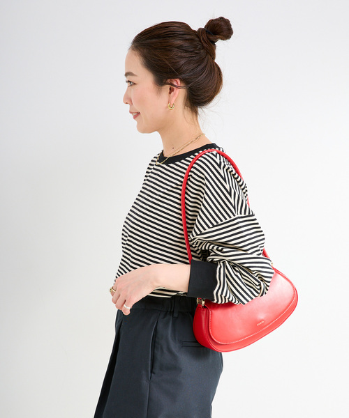 B.C STOCK（ベーセーストック）の「《追加6》【WEB限定】ウォッシャブル / ボーダーロンTEE（Tシャツ/カットソー・レディース・ブラック系その他/イエロー/ピンク/パープル系その他/グリーン・FREE）」の10枚目の写真