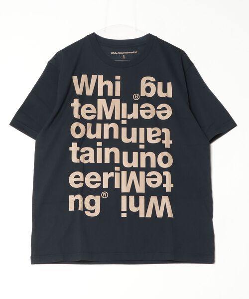 WHITE MOUNTAINEERING（ホワイトマウンテニアリング）の「【White Mountaineering】ホワイトホワイトマウンテニアリング DOUBLE LOGO T-SHIRT（Tシャツ/カットソー・レディース・ネイビー/ブラック・3/2/1）」の2枚目の写真