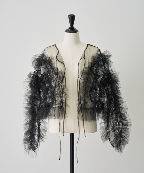 NOGLE（ノグル）の「【NOGLE/ノグル】シアーチュールフリルボリュームトップス（その他トップス・レディース・グレイッシュベージュ/グレー/ブラック・FREE）」の13枚目の写真