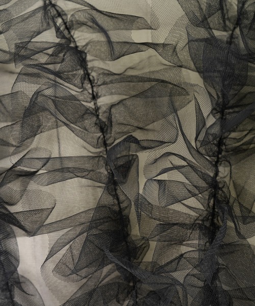 NOGLE（ノグル）の「【NOGLE/ノグル】シアーチュールフリルボリュームトップス（その他トップス・レディース・グレイッシュベージュ/グレー/ブラック・FREE）」の8枚目の写真