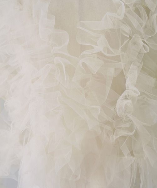 NOGLE（ノグル）の「【NOGLE/ノグル】シアーチュールフリルボリュームトップス（その他トップス・レディース・グレイッシュベージュ/グレー/ブラック・FREE）」の6枚目の写真