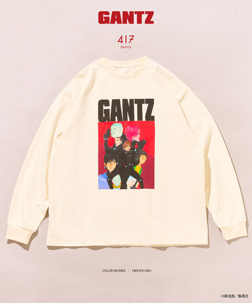 [未使用品]ガンツ　長袖　tシャツ GANTZ / ガンツ 417別注 COLORWORKS L/S Tシャツ（Tシャツ/カットソー