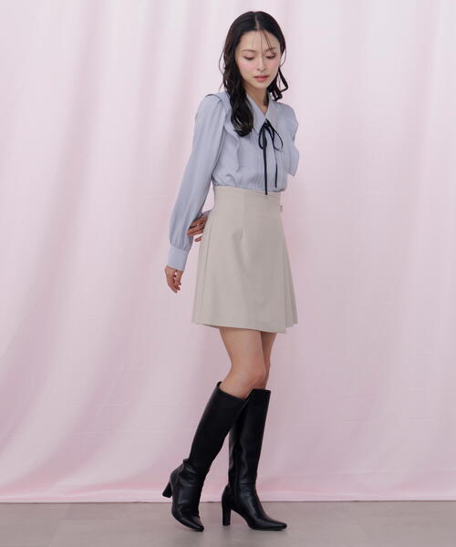 JILL by JILL STUART（ジルバイジルスチュアート）の「サイドプリーツスカパン（その他パンツ・レディース・ベージュ/ブラウン系その他/グレー・MEDIUM/SMALL）」の13枚目の写真