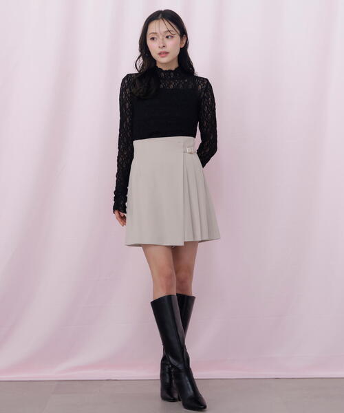 JILL by JILL STUART（ジルバイジルスチュアート）の「サイドプリーツスカパン（その他パンツ・レディース・ベージュ/ブラウン系その他/グレー・MEDIUM/SMALL）」の14枚目の写真