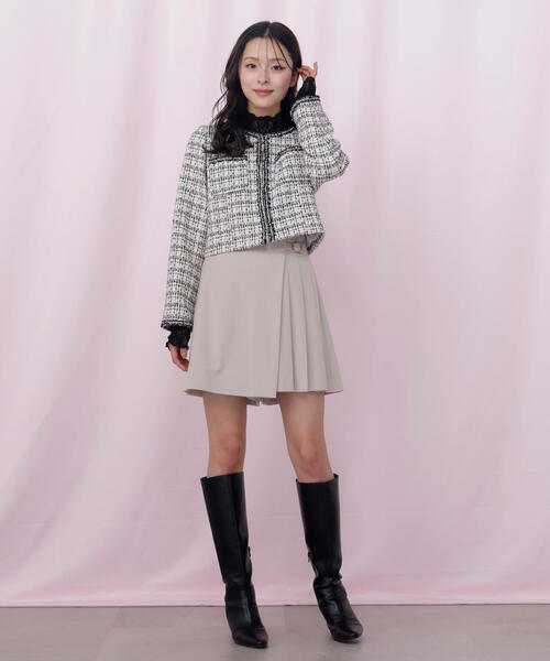 JILL by JILL STUART（ジルバイジルスチュアート）の「サイドプリーツスカパン（その他パンツ・レディース・ベージュ/ブラウン系その他/グレー・MEDIUM/SMALL）」の16枚目の写真