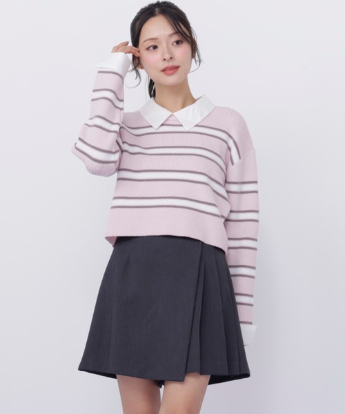 JILL by JILL STUART（ジルバイジルスチュアート）の「サイドプリーツスカパン（その他パンツ・レディース・ベージュ/ブラウン系その他/グレー・MEDIUM/SMALL）」の2枚目の写真