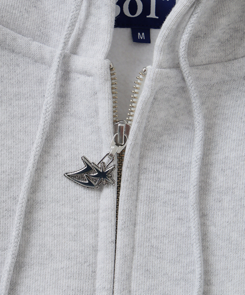 BOTT(ボット)の「BoTT / ボット B Logo Zip Hoodie(パーカー・メンズ・ブラック/ライトブルー/ライトグレー・X-LARGE/LARGE/MEDIUM)」の7枚目の写真
