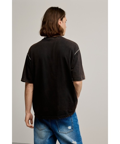 Desigual(デシグアル)の「コントラストステッチ 半袖Tシャツ(Tシャツ/カットソー・メンズ・ブラック・L/M/S/XL)」の5枚目の写真