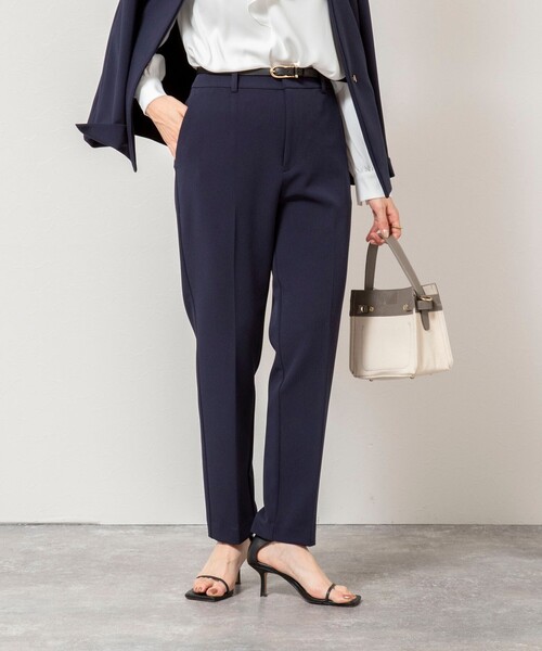 NOLLEY’S Sophi(ノーリーズソフィ)の「《セットアップ対応》ウォッシャブルWクロス2WAYストレッチテーパードパンツ(その他パンツ・レディース・ネイビー/ベージュ・36/38)」の19枚目の写真