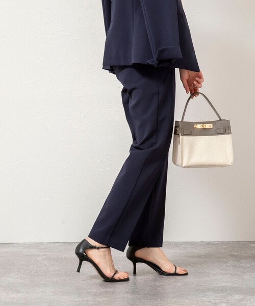 NOLLEY’S Sophi(ノーリーズソフィ)の「《セットアップ対応》ウォッシャブルWクロス2WAYストレッチテーパードパンツ(その他パンツ・レディース・ネイビー/ベージュ・36/38)」の16枚目の写真