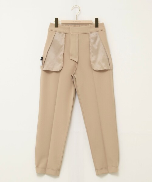 NOLLEY’S Sophi(ノーリーズソフィ)の「《セットアップ対応》ウォッシャブルWクロス2WAYストレッチテーパードパンツ(その他パンツ・レディース・ネイビー/ベージュ・36/38)」の6枚目の写真