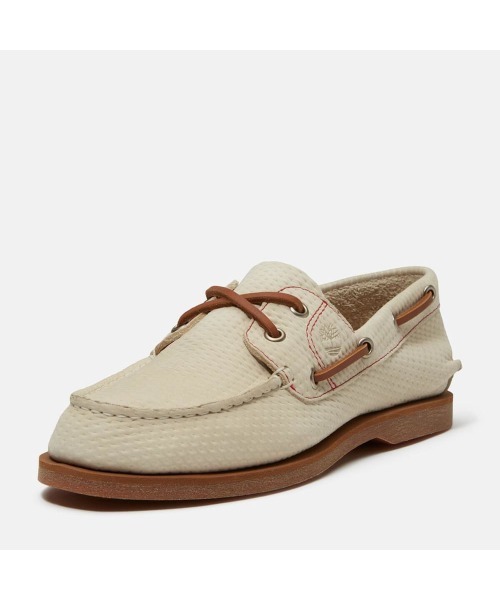 Timberland(ティンバーランド)の「クラシック レザー ボート シューズ レディース(モカシン/デッキシューズ・レディース・ライトベージュ・23.5cm/23.0cm/22.5cm/24.0cm)」の7枚目の写真