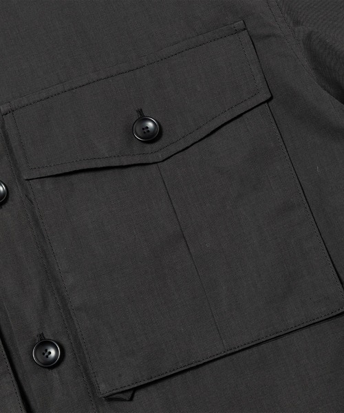 meanswhile（ミーンズワイル）の「Trinity Chambray Safari S/S SH（シャツ/ブラウス・メンズ・ブラック系/ダークグレー/ホワイト・1(S)/2(M)/3(L)）」の12枚目の写真