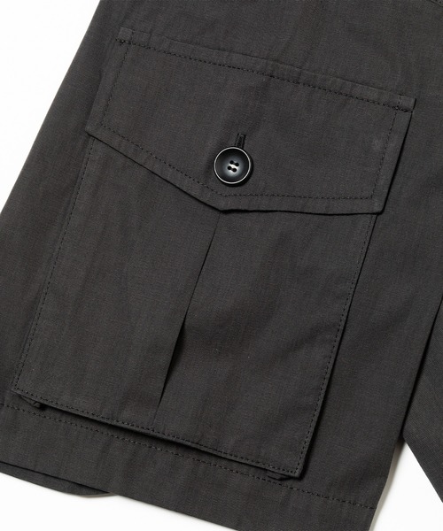 meanswhile（ミーンズワイル）の「Trinity Chambray Safari S/S SH（シャツ/ブラウス・メンズ・ブラック系/ダークグレー/ホワイト・1(S)/2(M)/3(L)）」の13枚目の写真