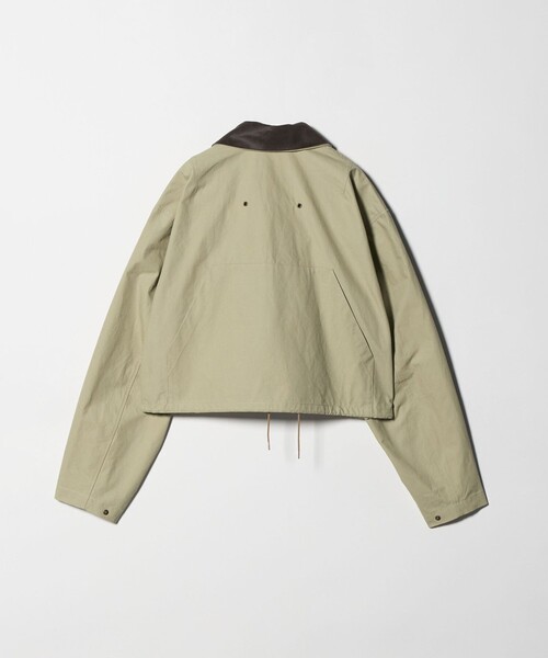 6（ロク）の「＜6(ROKU)＞コットン ショート ブルゾン（カバーオール・レディース・オリーブ・38/36）」の6枚目の写真