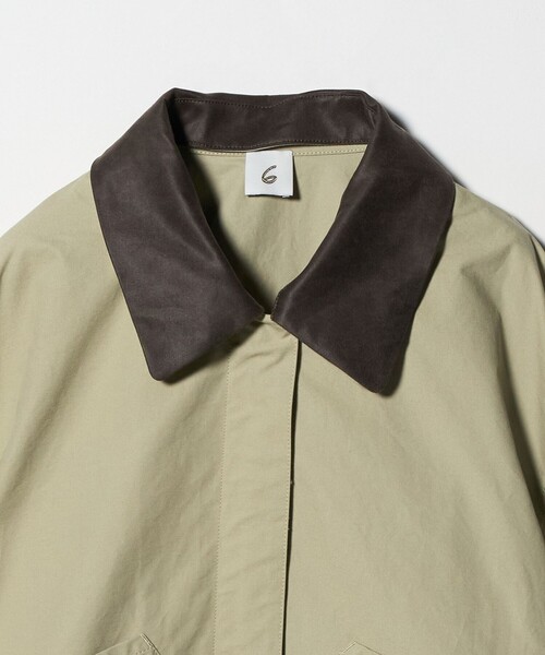 6（ロク）の「＜6(ROKU)＞コットン ショート ブルゾン（カバーオール・レディース・オリーブ・38/36）」の7枚目の写真