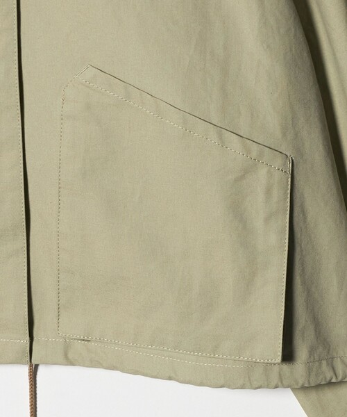 6（ロク）の「＜6(ROKU)＞コットン ショート ブルゾン（カバーオール・レディース・オリーブ・38/36）」の10枚目の写真