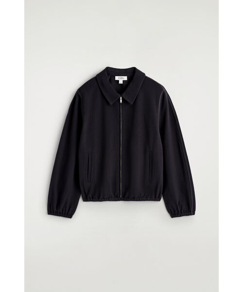 COS（コス）の「ジップアップ ブルゾン ジャケット（その他アウター・レディース・ネイビー・XL/XS/S/M/L）」の2枚目の写真