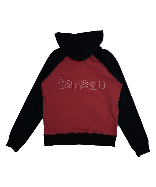TANSANMAGNESIUM(タンサン マグネシウム)の「リンガーフードジップアップ (ブラック/レッド)(パーカー・レディース・その他・MEDIUM/SMALL)」の2枚目の写真