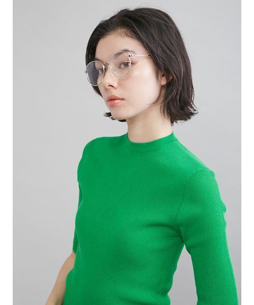 Mila Owen（ミラオーウェン）の「スリムメタルダテメガネ（メガネ・レディース・シルバー・F）」の10枚目の写真