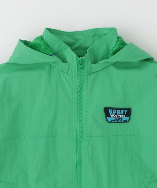 KP BOY(ケーピーボーイ)の「ナイロンタッサー ワッペンジャケット(その他アウター・キッズ・イエロー/グリーン・120cm/130cm/140cm/150cm/160cm)」の5枚目の写真