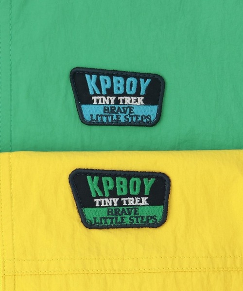 KP BOY(ケーピーボーイ)の「ナイロンタッサー ワッペンジャケット(その他アウター・キッズ・イエロー/グリーン・120cm/130cm/140cm/150cm/160cm)」の7枚目の写真