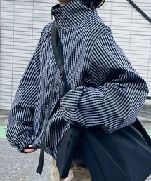 UNDERSTATEMENTs（アンダーステイトメント）の「【ユニセックス】スタンドネックナイロンブルゾン/ルーズ/チェック&無地（ブルゾン）」