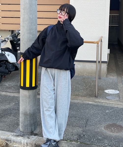 UNDERSTATEMENTs（アンダーステイトメント）の「【ユニセックス】スタンドネックナイロンブルゾン/ルーズ/チェック&無地（ブルゾン・メンズ・ブラック系その他/ブラック・LARGE/MEDIUM）」の17枚目の写真