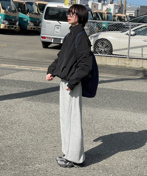 UNDERSTATEMENTs（アンダーステイトメント）の「【ユニセックス】スタンドネックナイロンブルゾン/ルーズ/チェック&無地（ブルゾン・メンズ・ブラック系その他/ブラック・LARGE/MEDIUM）」の19枚目の写真