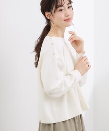 grove | 【おうちで洗える】顔周りすっきり、ボートネックニット(ニット/セーター)