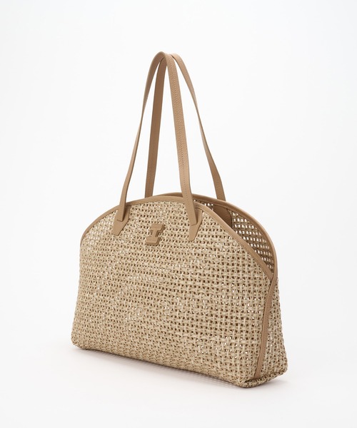 IACUCCI（イアクッチ）の「【予約】アクイローネ PAGLIA CATENA/CERVO（トートバッグ・レディース・キャメル・FREE）」の5枚目の写真