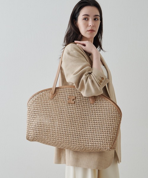 IACUCCI（イアクッチ）の「【予約】アクイローネ PAGLIA CATENA/CERVO（トートバッグ・レディース・キャメル・FREE）」の14枚目の写真