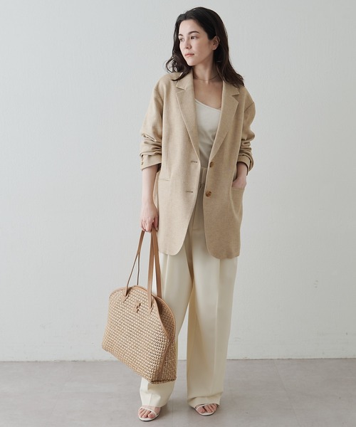 IACUCCI（イアクッチ）の「【予約】アクイローネ PAGLIA CATENA/CERVO（トートバッグ・レディース・キャメル・FREE）」の2枚目の写真