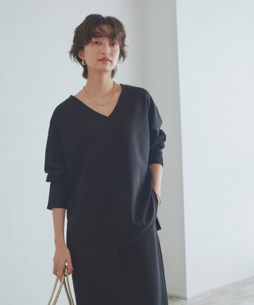 RASW（ラス）の「[RASW]2wayハイストレッチ多機能ドルマントップス（Tシャツ/カットソー・レディース・オフホワイト/ブラック・M/L）」の17枚目の写真