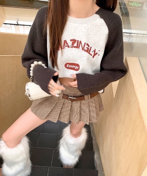 FUNdaysion（ファンデイション）の「【Y2K】ベルトチェックミニスカート（スカート・レディース・ブラウン・M）」の12枚目の写真